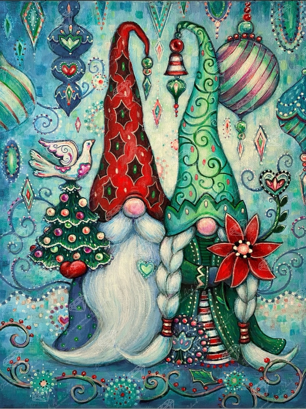 Diamond Art Club Gnome for the Holidays Retired New Sealed Square Drill Kit DAC